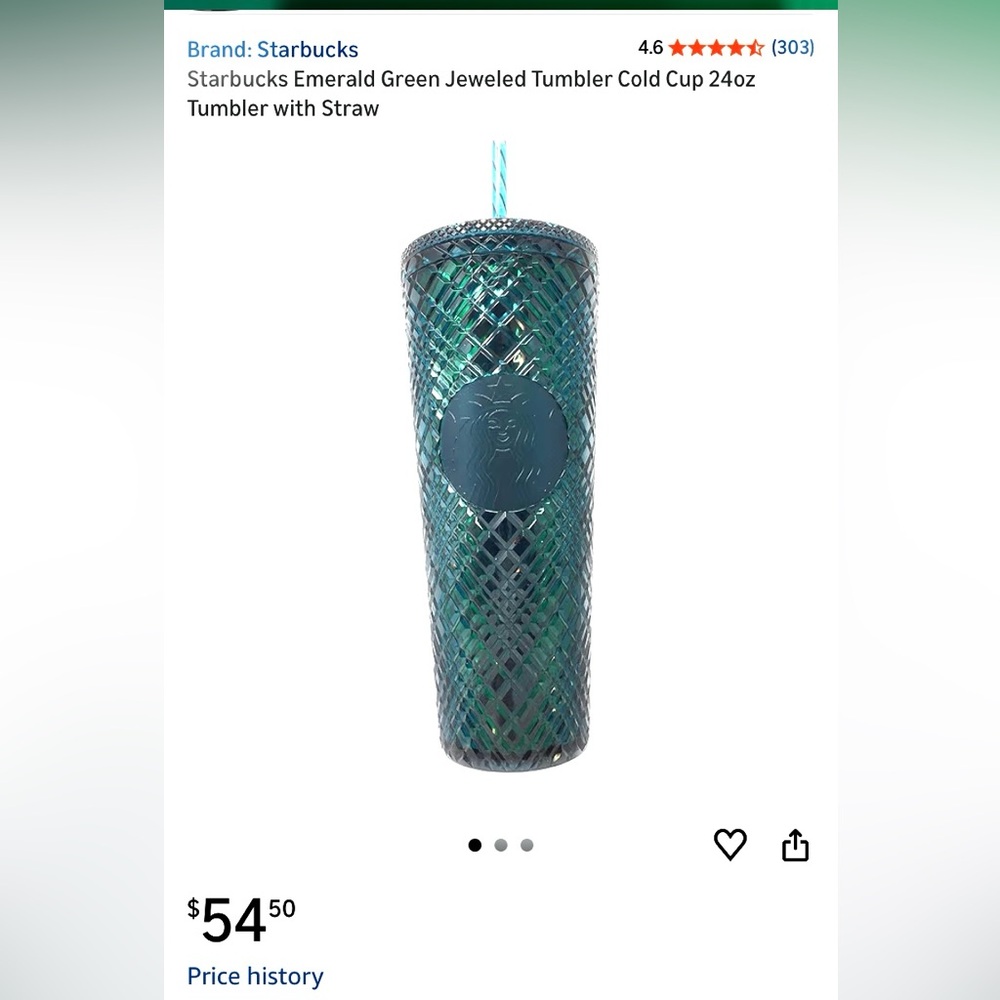 Starbucks Gift perfect , 24 oz green tumbler.  A thoughtful Gift that counts